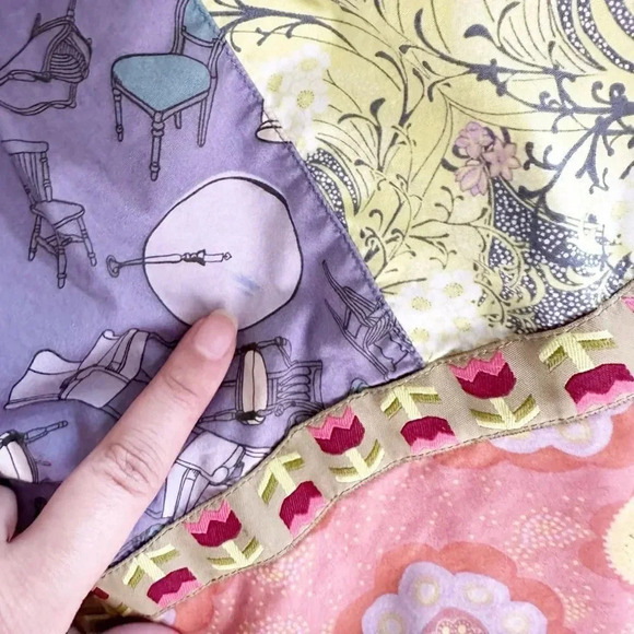 MATILDA JANE Girls Size 6 Character Counts Broadway Knot Dress Patchwork - Picture 11 of 12